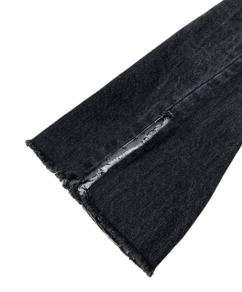 CAPRICIEUX LE'MAGE（カプリシューレマージュ）CAPRICIEUX LE'MAGE (カプリシューレマージュ) 裾スリットスリムストレートデニム ブラック サイズ:Mの古着・服飾アイテム