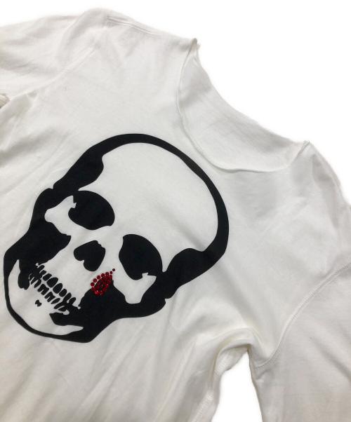 lucien pellat-finet（ルシアン・ペラフィネ）lucien pellat-finet (ルシアン・ペラフィネ) スカルプリントカットソー ホワイト サイズ:不明の古着・服飾アイテム