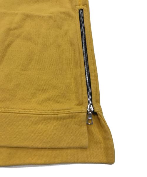 JOHN ELLIOTT（ジョン エリオット）JOHN ELLIOTT (ジョン エリオット) サイドジップパーカー イエロー サイズ:1の古着・服飾アイテム