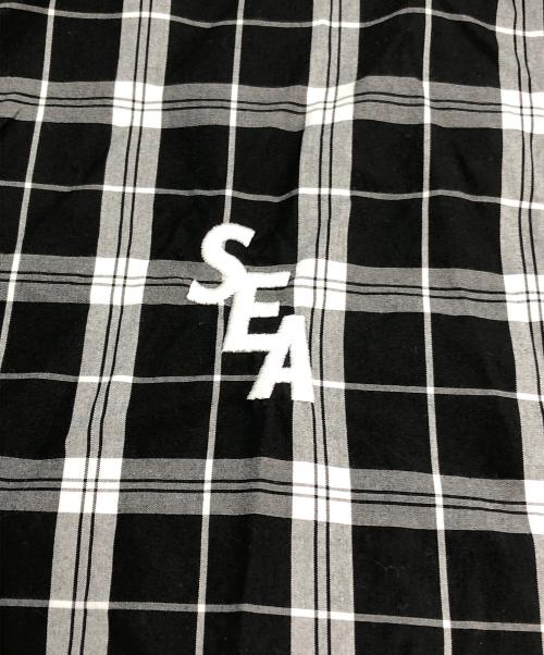 WIND AND SEA（ウィンダンシー）WIND AND SEA (ウィンダンシー) Bristol (ブリストル) 半袖チェックシャツ ブラック サイズ:Mの古着・服飾アイテム