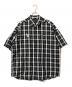 WIND AND SEA（ウィンダンシー）の古着「半袖チェックシャツ」｜ブラック