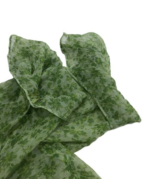 Acne studios（アクネ ストゥディオス）Acne studios (アクネ ストゥディオス) フローラルシフォンワンピース グリーン サイズ:34の古着・服飾アイテム