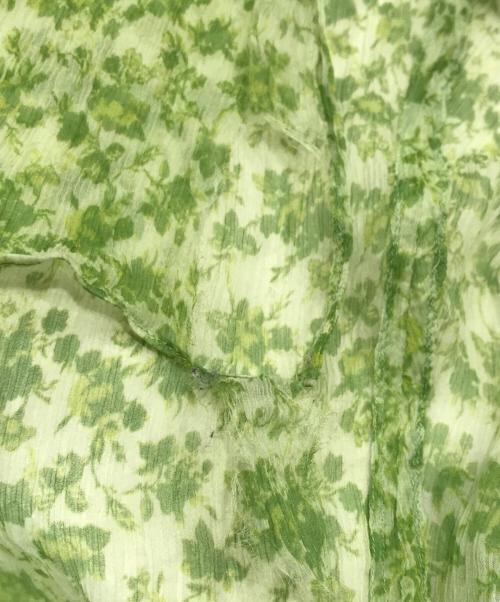 Acne studios（アクネ ストゥディオス）Acne studios (アクネ ストゥディオス) フローラルシフォンワンピース グリーン サイズ:34の古着・服飾アイテム