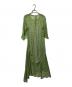 Acne studios (アクネ ストゥディオス) フローラルシフォンワンピース グリーン サイズ:34：9000円