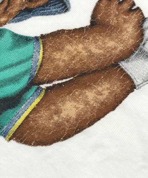 POLO BY RALPH LAUREN（ポロ バイ ラルフローレン）POLO BY RALPH LAUREN (ポロ バイ ラルフローレン) ベア―プリントTシャツ ホワイト サイズ:XSの古着・服飾アイテム