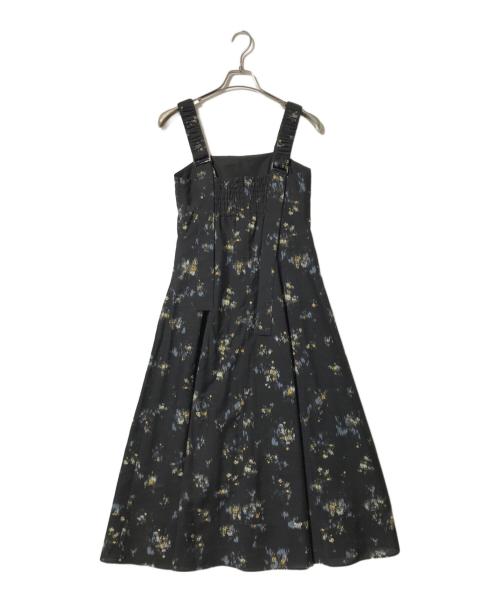 FRAY ID（フレイ アイディー）FRAY ID (フレイ アイディー) ワイドストラップステッチワンピース ブラック 未使用品の古着・服飾アイテム