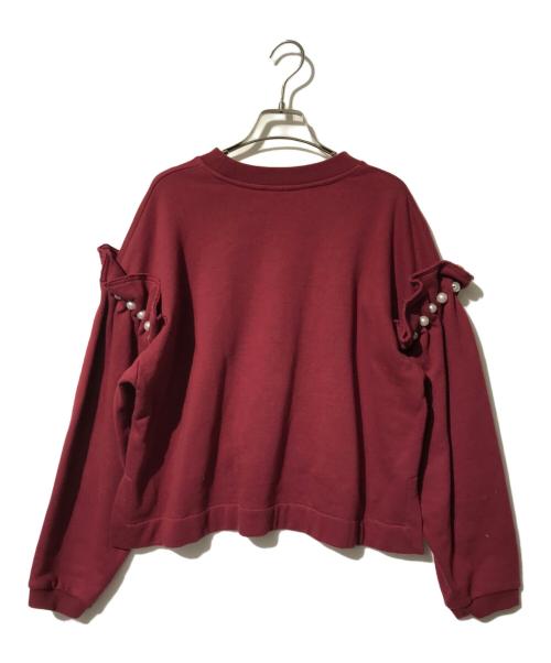 Mother of Pearl（マザー オブ パール）Mother of Pearl (マザー オブ パール) パールコットンスウェット ワインレッド サイズ:Ｓの古着・服飾アイテム