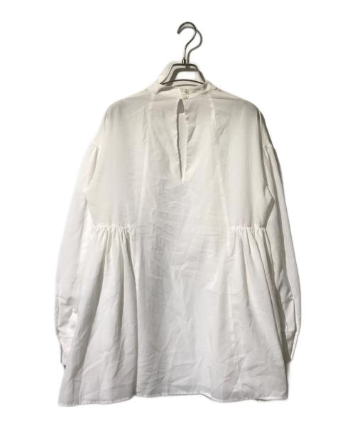 Spick and Span（スピックアンドスパン）Spick and Span (スピックアンドスパン) コットンボイルフリルフレンチブラウス ホワイト サイズ:表記なしの古着・服飾アイテム