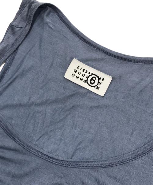 MM6 Maison Margiela（エムエムシックスメゾンマルジェラ）MM6 Maison Margiela (エムエムシックスメゾンマルジェラ) レーヨンシルクキャミソール ブルー サイズ:Sの古着・服飾アイテム