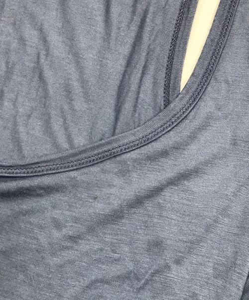 MM6 Maison Margiela（エムエムシックスメゾンマルジェラ）MM6 Maison Margiela (エムエムシックスメゾンマルジェラ) レーヨンシルクキャミソール ブルー サイズ:Sの古着・服飾アイテム