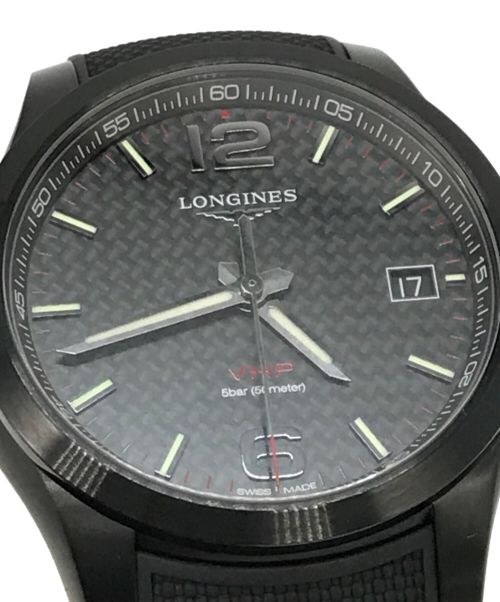 LONGINES（ロンジン）LONGINES (ロンジン) コンクエスト  ブラックの古着・服飾アイテム