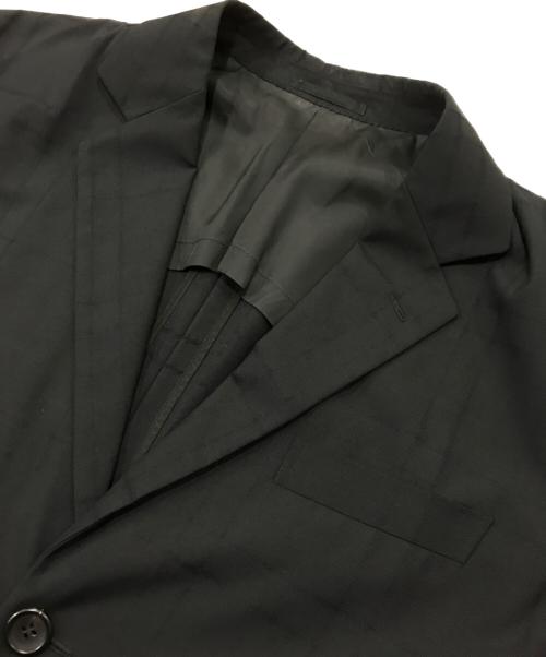 ISSEY MIYAKE MEN（イッセイミヤケメン）ISSEY MIYAKE MEN (イッセイミヤケメン) シャドウチェックウールテーラードジャケット ブラック サイズ:3の古着・服飾アイテム