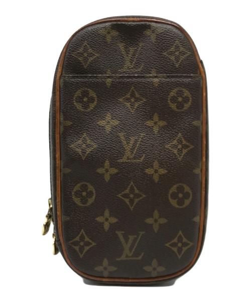 LOUIS VUITTON（ルイ ヴィトン）LOUIS VUITTON (ルイ ヴィトン) ポシェットガンジュ モノグラム ボディバッグ ブラウンの古着・服飾アイテム