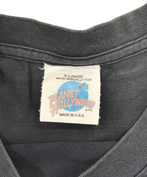 PLANET HOLLYWOOD（プラネットハリウッド）PLANET HOLLYWOOD (プラネットハリウッド) ヴィンテージTシャツ ブラック サイズ:XLの古着・服飾アイテム