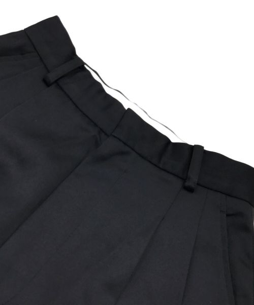 TODAYFUL（トゥデイフル）TODAYFUL (トゥデイフル) ダブルタックサテントラウザース ブラック サイズ:36の古着・服飾アイテム