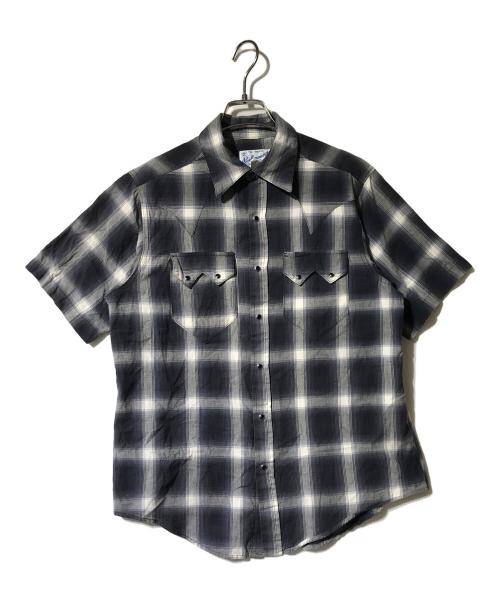 Rockmount Ranch Wear（ロックマウントランチウェア）Rockmount Ranch Wear (ロックマウントランチウェア) オンブレチェックウエスタンシャツ ブルー サイズ:不明の古着・服飾アイテム