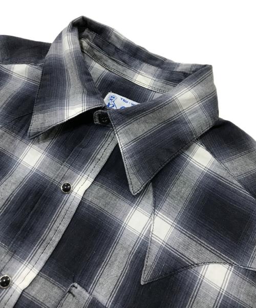 Rockmount Ranch Wear（ロックマウントランチウェア）Rockmount Ranch Wear (ロックマウントランチウェア) オンブレチェックウエスタンシャツ ブルー サイズ:不明の古着・服飾アイテム