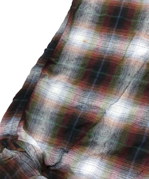 TOWN CRAFT（タウンクラフト）TOWN CRAFT (タウンクラフト) オンブレチェックガウン ブラウン サイズ:Mの古着・服飾アイテム