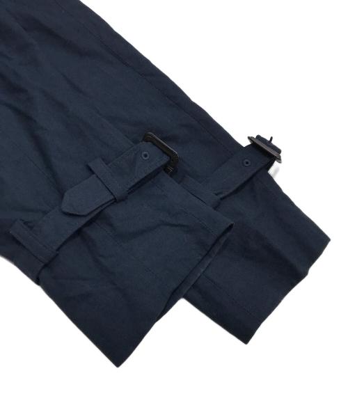 MICHEL KLEIN（ミッシェルクラン）MICHEL KLEIN (ミッシェルクラン) ノーカラーロングトレンチコート ネイビー サイズ:38の古着・服飾アイテム