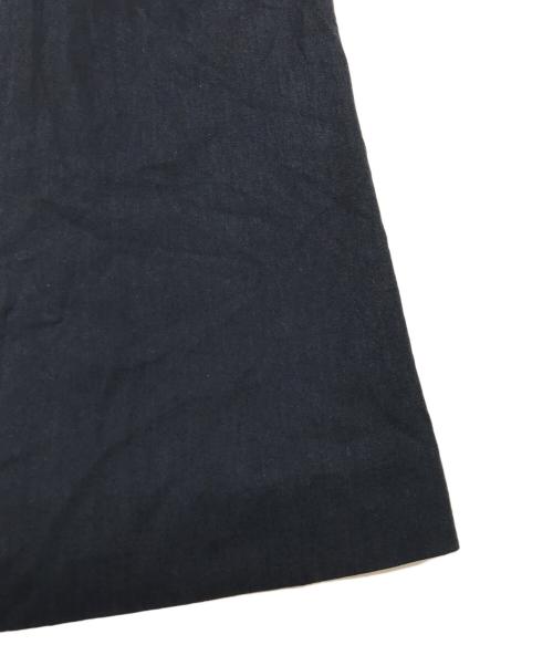 MICHEL KLEIN（ミッシェルクラン）MICHEL KLEIN (ミッシェルクラン) ノーカラーロングトレンチコート ネイビー サイズ:38の古着・服飾アイテム