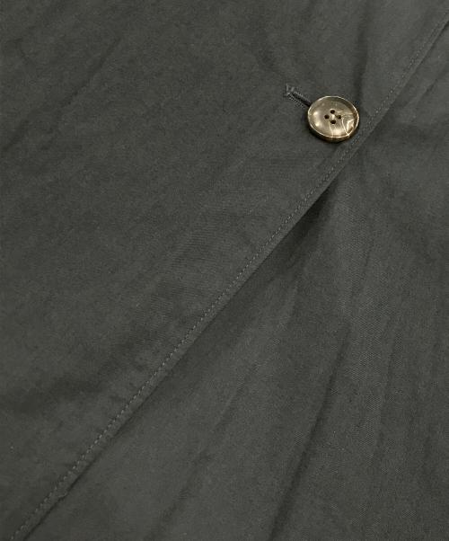 MICHEL KLEIN（ミッシェルクラン）MICHEL KLEIN (ミッシェルクラン) ノーカラーロングトレンチコート ネイビー サイズ:38の古着・服飾アイテム