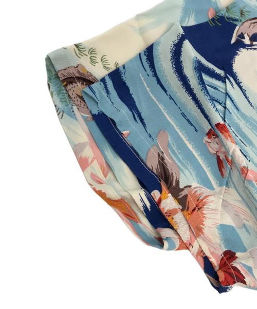 Sun Surf（サンサーフ）Sun Surf (サンサーフ) 実名復刻”Hookano BRAND”/アロハシャツ ブルー サイズ:Mの古着・服飾アイテム