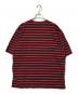 AUBERGE (オーベルジュ) ボーダーTシャツ ブラック×レッド サイズ:44：8000円