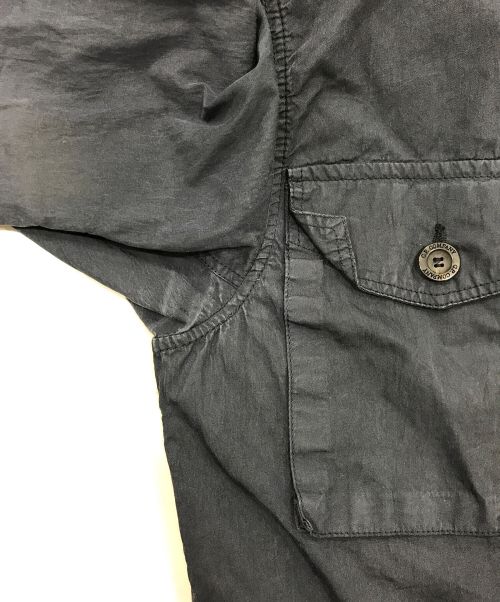 C.P COMPANY（シーピーカンパニー）C.P COMPANY (シーピーカンパニー) コットンナイロン-ジップアップブルゾン ネイビー サイズ:Sの古着・服飾アイテム