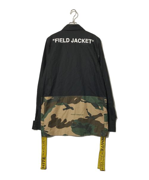 OFFWHITE（オフホワイト）OFFWHITE (オフホワイト) 切替カモフラ フィールド ミリタリージャケット オリーブ サイズ:Sの古着・服飾アイテム