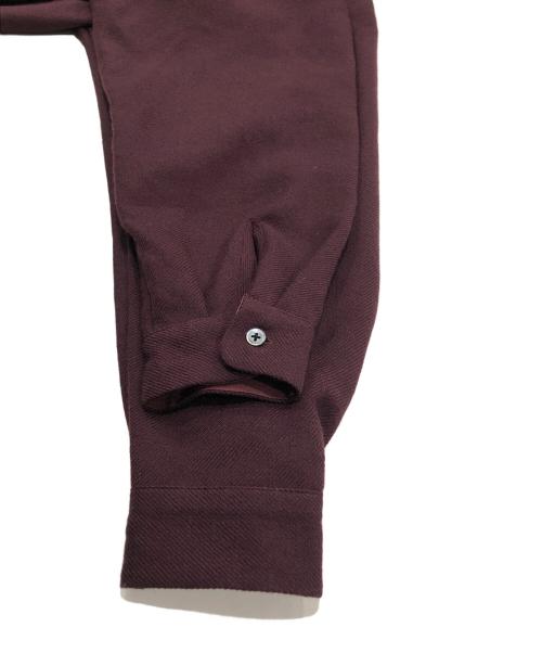 son of the cheese（（サノバチーズ））SON OF THE CHEESE (（サノバチーズ）) Shetland Shirt ボルドー サイズ:Mの古着・服飾アイテム