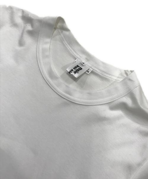 noir kei ninomiya（ノワール ケイ ニノミヤ）noir kei ninomiya (ノワール ケイ ニノミヤ) バックフリルデザインTシャツ ホワイト サイズ:Sの古着・服飾アイテム