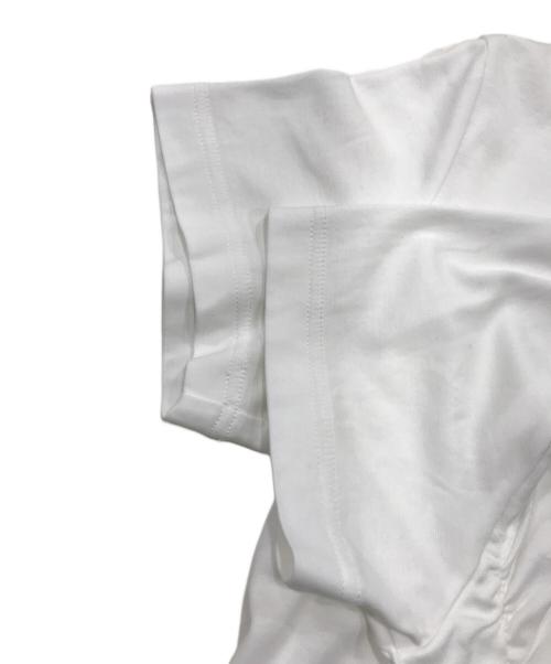 noir kei ninomiya（ノワール ケイ ニノミヤ）noir kei ninomiya (ノワール ケイ ニノミヤ) バックフリルデザインTシャツ ホワイト サイズ:Sの古着・服飾アイテム