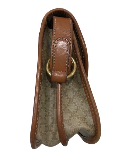 CELINE（セリーヌ）CELINE (セリーヌ) マカダムレザーバッグ ベージュの古着・服飾アイテム