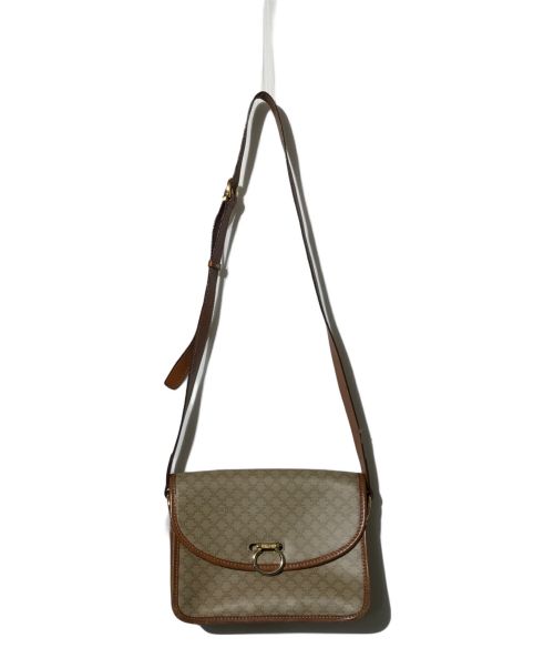 CELINE（セリーヌ）CELINE (セリーヌ) マカダムレザーバッグ ベージュの古着・服飾アイテム
