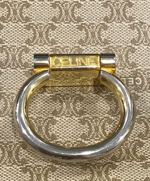 CELINE（セリーヌ）CELINE (セリーヌ) マカダムレザーバッグ ベージュの古着・服飾アイテム