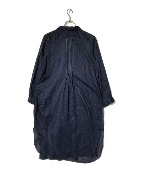 tricot COMME des GARCONS（トリココムデギャルソン）tricot COMME des GARCONS (トリココムデギャルソン) ガーゼコットンインディゴロングワンピース ネイビー サイズ:Sの古着・服飾アイテム