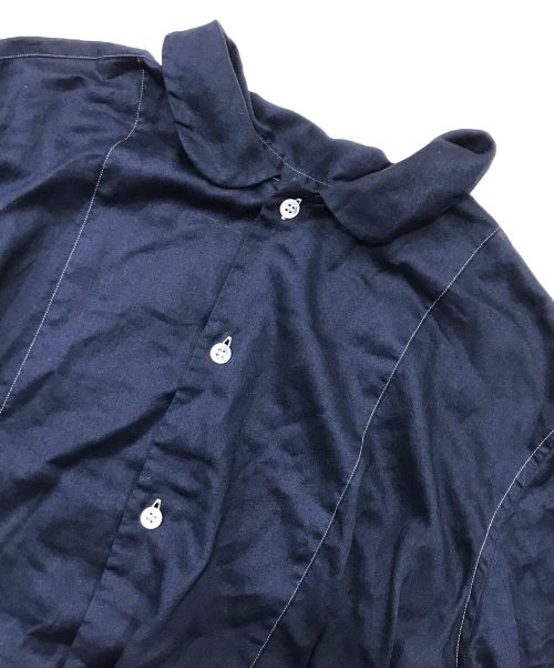 tricot COMME des GARCONS（トリココムデギャルソン）tricot COMME des GARCONS (トリココムデギャルソン) ガーゼコットンインディゴロングワンピース ネイビー サイズ:Sの古着・服飾アイテム