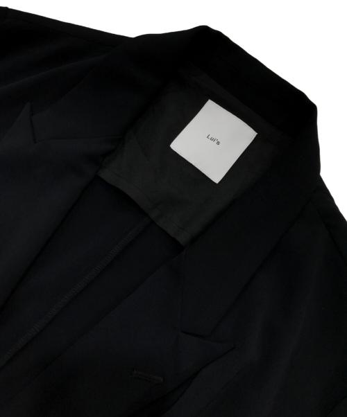 Lui's（ルイス）Lui's (ルイス) ウォッシャブルハーフスリーブ ダブルジャケット ブラック サイズ:Ｓの古着・服飾アイテム