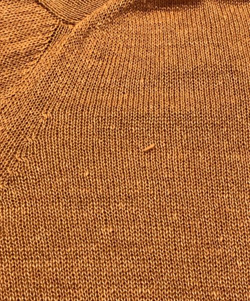 FILIPPO DE LAURENTIIS（フィリッポ・デ・ローレンティス）FILIPPO DE LAURENTIIS (フィリッポ・デ・ローレンティス) リネンシルクカーディガン ブラウン サイズ:50の古着・服飾アイテム