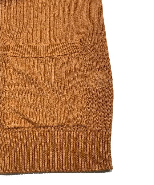 FILIPPO DE LAURENTIIS（フィリッポ・デ・ローレンティス）FILIPPO DE LAURENTIIS (フィリッポ・デ・ローレンティス) リネンシルクカーディガン ブラウン サイズ:50の古着・服飾アイテム