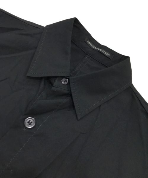 yohji yamamoto+noir（ヨウジヤマモトプリュスノアール）yohji yamamoto+noir (ヨウジヤマモトプリュスノアール) デザインロングスリーブシャツ ブラック サイズ:1の古着・服飾アイテム