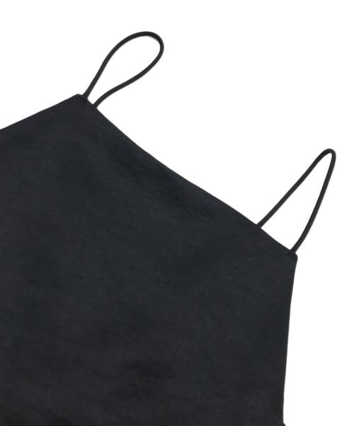 IENA（イエナ）IENA (イエナ) endo.ダブルサテンキャミワンピース ブラック サイズ:FREEの古着・服飾アイテム