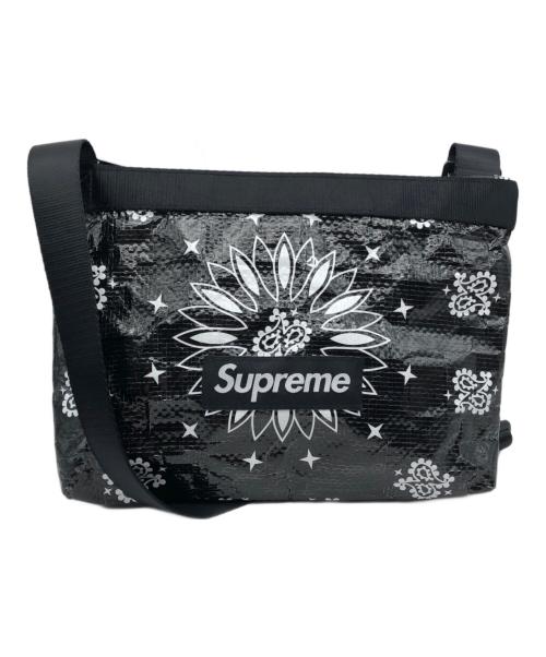 SUPREME（シュプリーム）SUPREME (シュプリーム) BANDANA TRAP SIDE BAG ブラックの古着・服飾アイテム