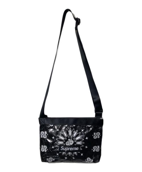 SUPREME（シュプリーム）SUPREME (シュプリーム) BANDANA TRAP SIDE BAG ブラックの古着・服飾アイテム