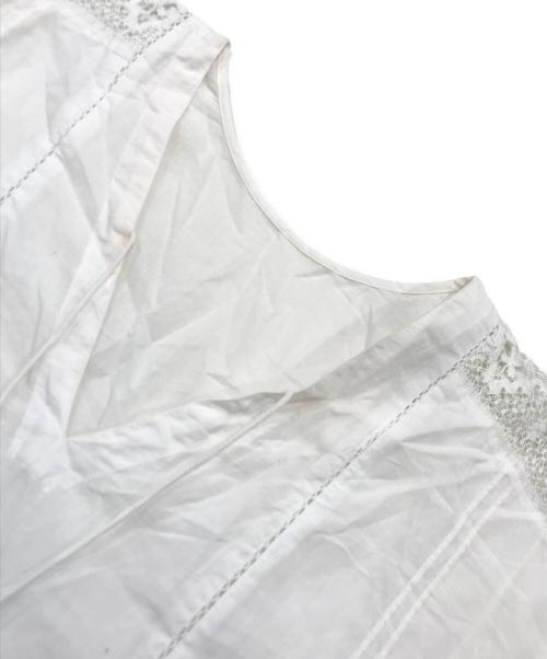 ne quittez pas（ヌキテパ）ne quittez pas (ヌキテパ) Cambric Lace Kurta ホワイト サイズ:表記なしの古着・服飾アイテム