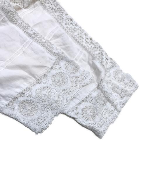 ne quittez pas（ヌキテパ）ne quittez pas (ヌキテパ) Cambric Lace Kurta ホワイト サイズ:表記なしの古着・服飾アイテム