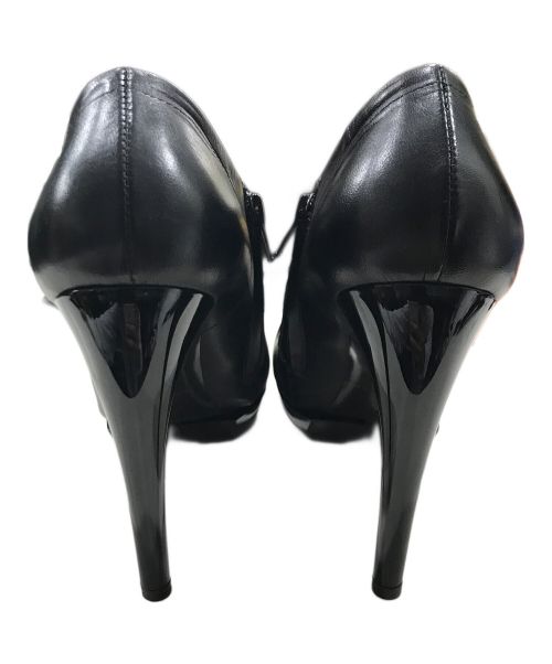 BALENCIAGA（バレンシアガ）BALENCIAGA (バレンシアガ) ヒールレザーブーティー ブラック サイズ:38の古着・服飾アイテム