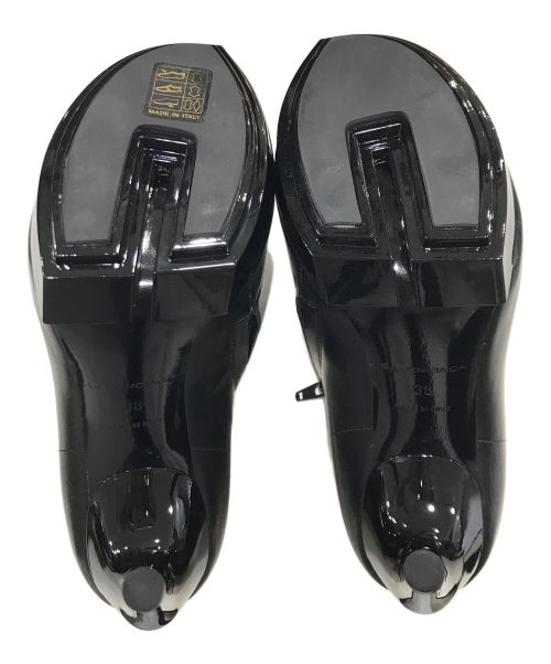 BALENCIAGA（バレンシアガ）BALENCIAGA (バレンシアガ) ヒールレザーブーティー ブラック サイズ:38の古着・服飾アイテム