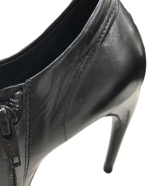 BALENCIAGA（バレンシアガ）BALENCIAGA (バレンシアガ) ヒールレザーブーティー ブラック サイズ:38の古着・服飾アイテム