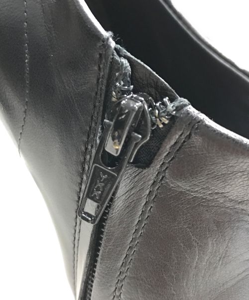 BALENCIAGA（バレンシアガ）BALENCIAGA (バレンシアガ) ヒールレザーブーティー ブラック サイズ:38の古着・服飾アイテム